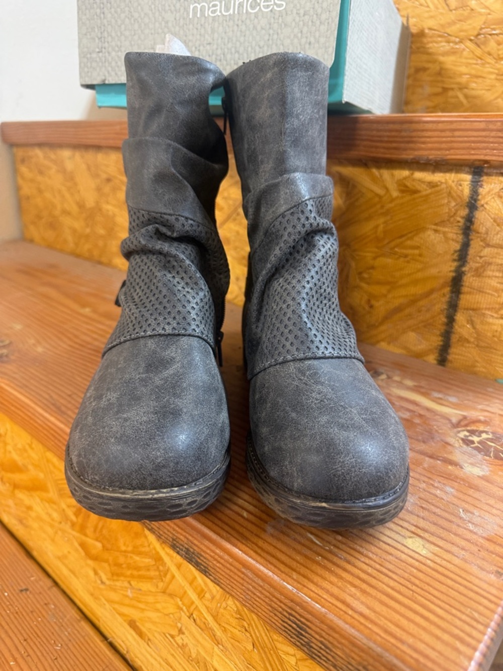Grey booties